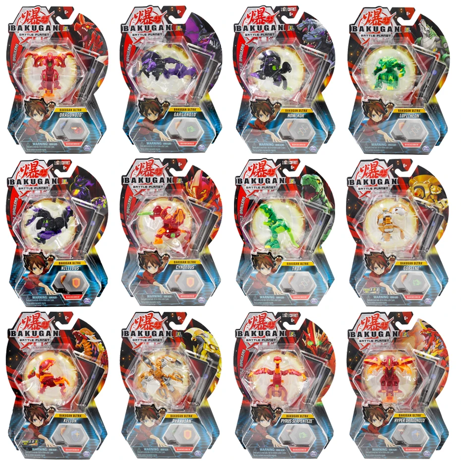 2021 New Tomy Deformation Animal Action Toy BAKUGAN 8cm Ultra Action Figure and Trading Card - Trox