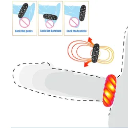 Anel extensor do pénis para homens, anéis masculinos do galo, fechamento reutilizável, brinquedos do sexo da ampliação, ejaculação atrasada