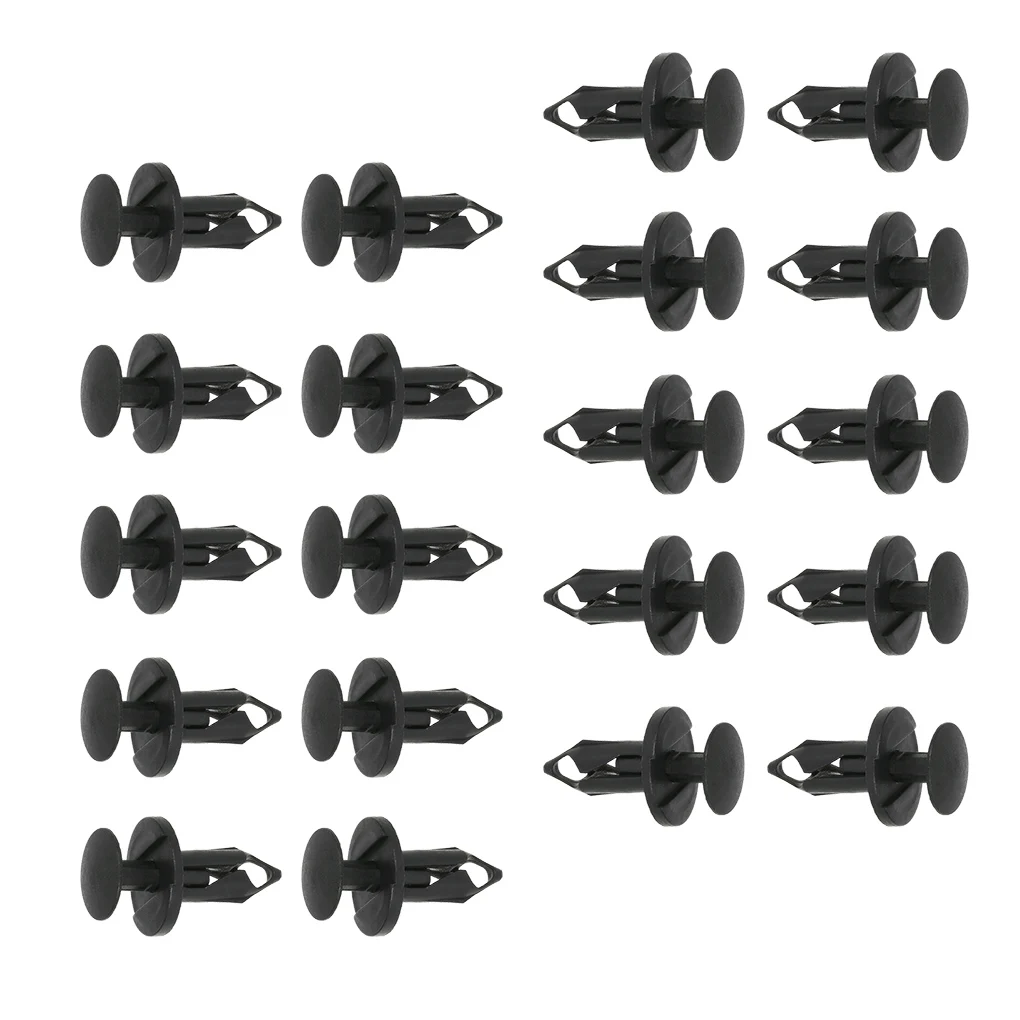 Universal Auto Fastener Clips Plastic Fastener Rivet Clips 190Pcs 6 Sizes Car Push Pin Rivet Trim Clips Fastener Clips