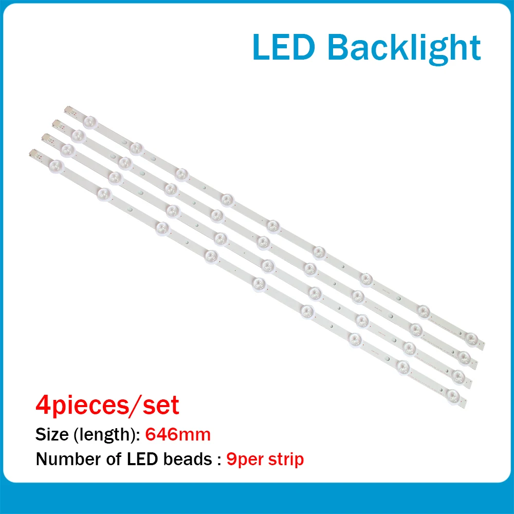 

LED Backlight Strip 9leds For LG 32"TV ROW Rev0.9 A/B-Type 6916L-1030A 6916L-1031A 6916L-0923A 6916L-0881A LC320DXN SE R1 LED32A