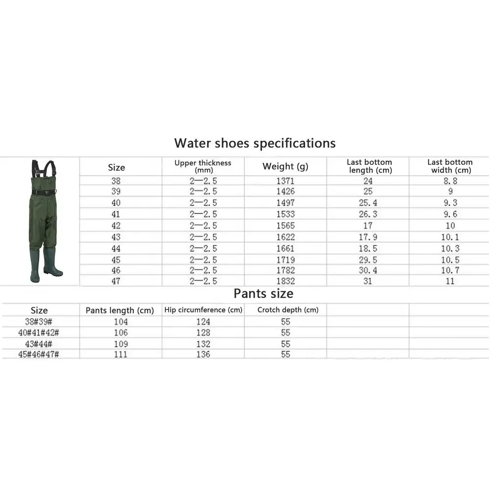 Mono de pesca de nailon, traje de caza, pantalones de vadear de longitud media, impermeable, con botas