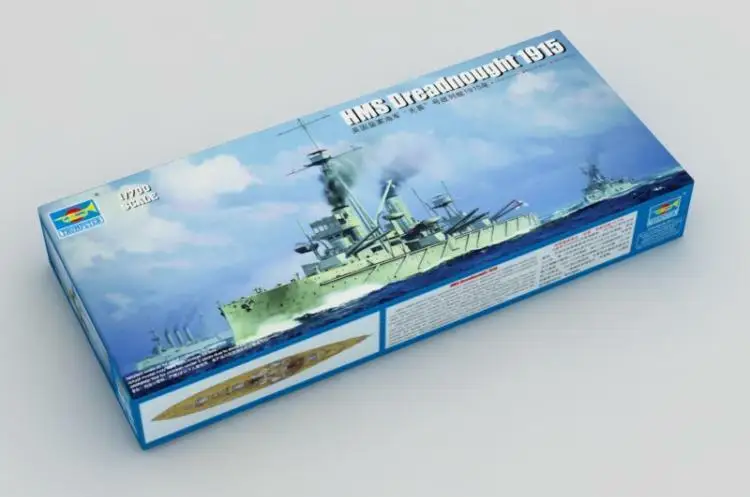 

Trumpeter Model Kit - 1915 HMS Dreadnought Ship - 1:700 Scale - 06705 - New