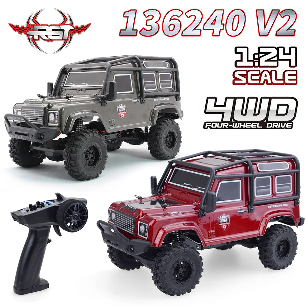 

SURPASS HOBBY RGT 136240 V2 1/24 RC Car RTR 15km/h Remote Control 4WD Crawler Car Off Road Vehicle Models Boy Toys Gifts