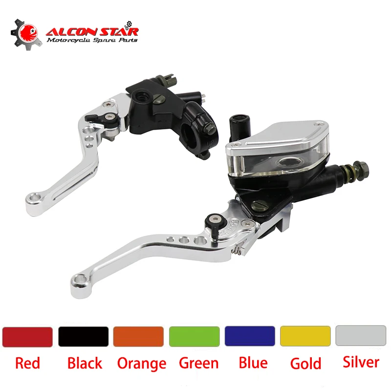 

Alconstar CNC Motorcycle adjustable Handle Hydraulic Master Cylinder Clutch Pump Lever Fit CRF KLX YZF RMZ Dirt Bike Motocross