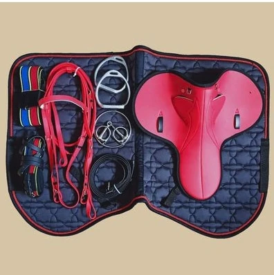 Horse equipment, morning exercise saddle, thickened racing saddle, harness, saddle, integrated saddle 3 colors