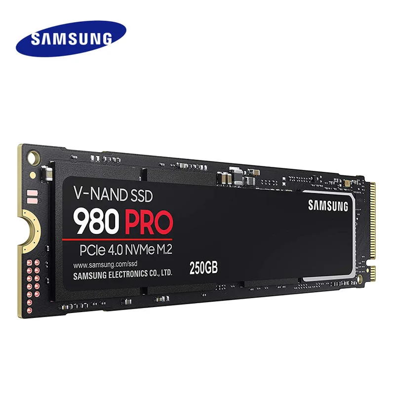 SAMSUNG-disco interno de estado sólido SSD M.2, 250GB, 500GB, 1TB, 2TB, 980 Pro, M2, 2280, PCIe Gen 4,0x4, NVMe 1.3c, 250, 500, MZ-V8V250B