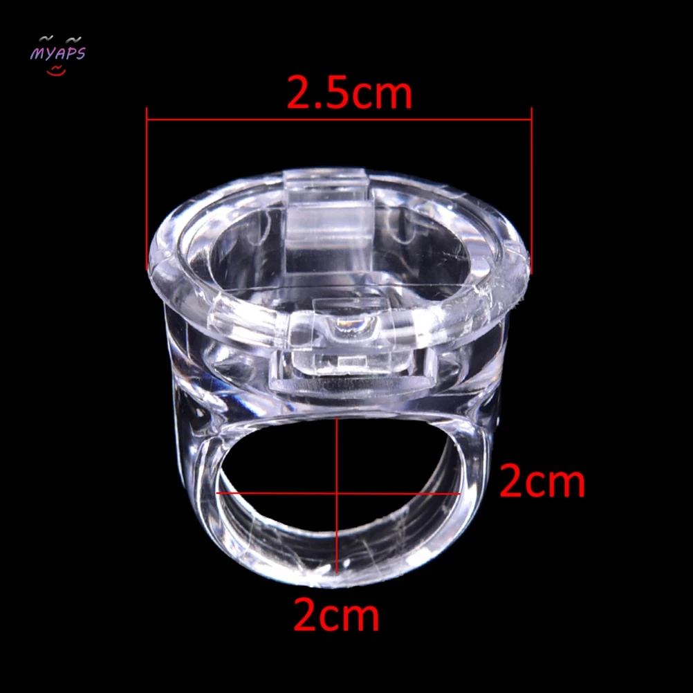 1PC New Tattoo Pigment Ink Ring Cups Eyelash Extend Glue Holder Container With Lid Cover Cap Permanent Makeup Microblading Tool