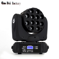 Moving Head LED Wash 12X12W RGBW 4In1 Beam DMX Light With 16Chs Rotating Lamp Stage Mobile Lighting For Party Show Disco Wedding