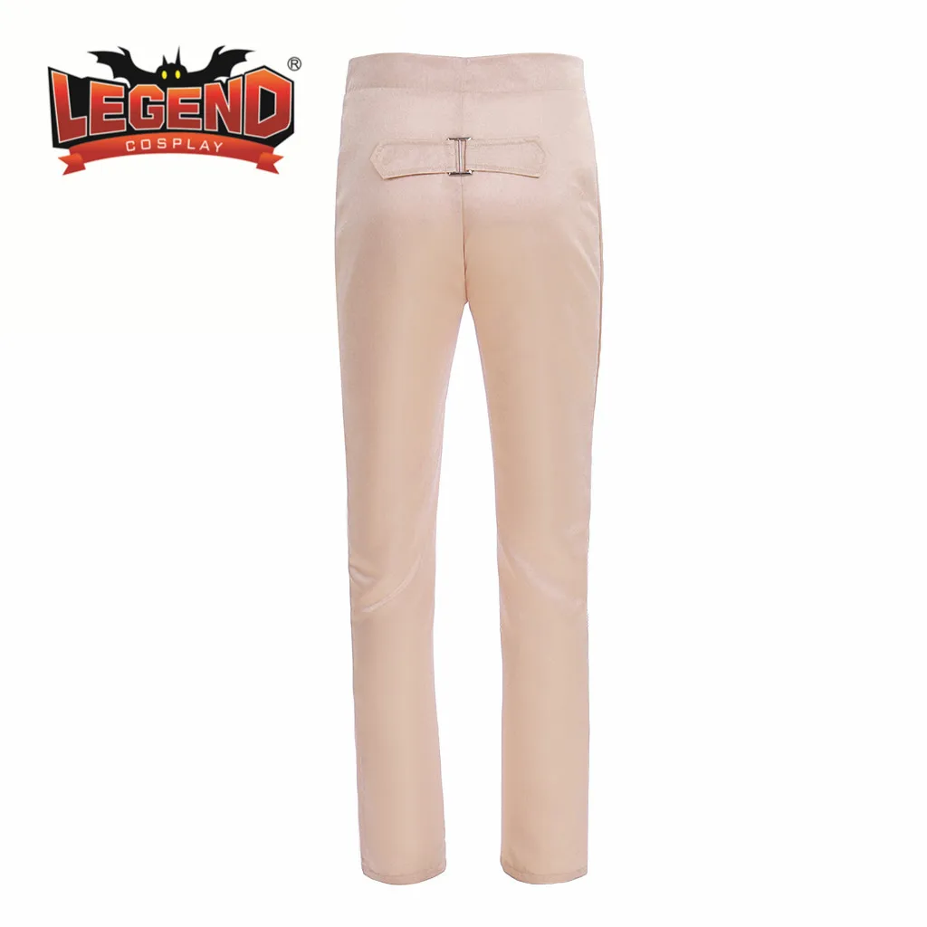 Historical Victorian Men High Waist Regency Fall Front Trousers Medieval Pants victorian men\'s regency pants