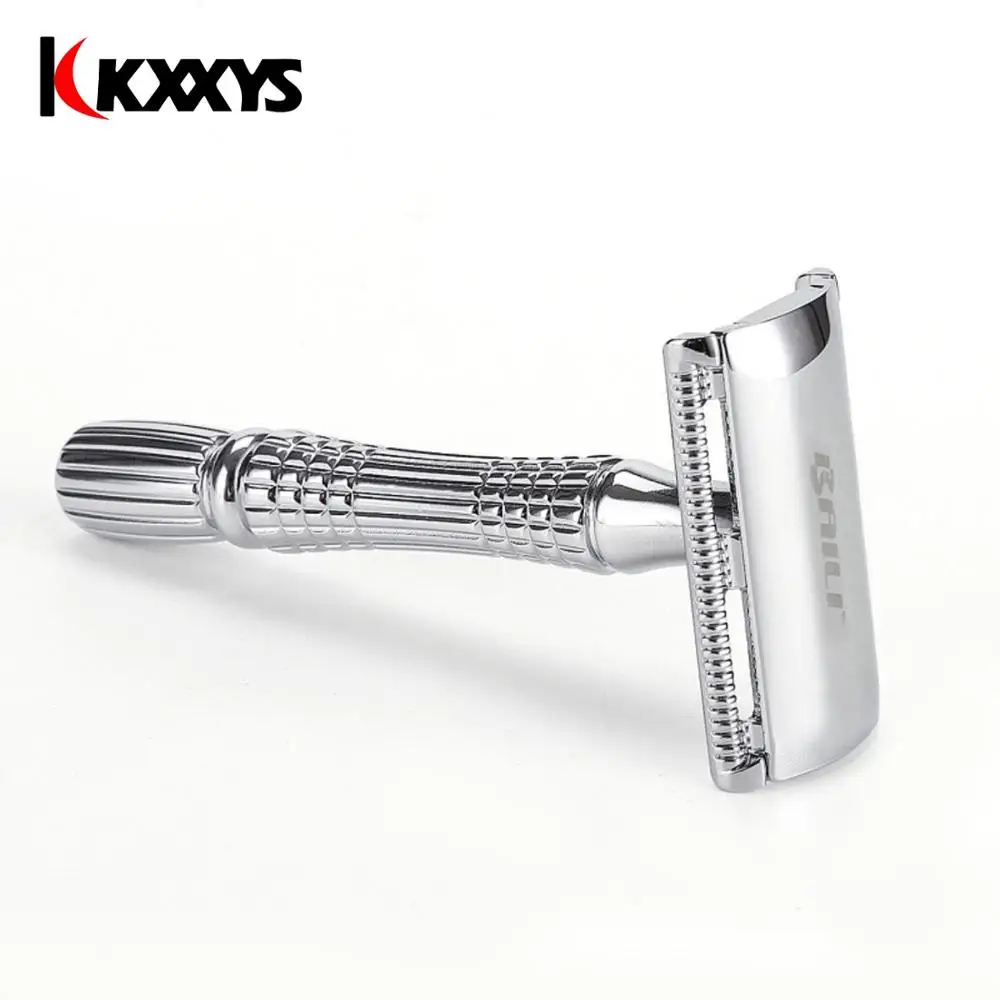 Razor Mens Adjustable Shaving Double Edge Classic Safety Razor Blade Beard Hair Cut Personal Care +1 Blade +1 Travel Case BT171