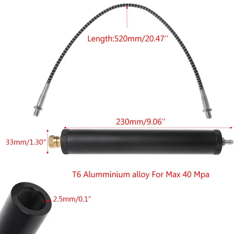 Filtro de aire Pcp de alta presión, separador de aceite y agua para compresor Pcp, 40mpa/300bar/4500psi, bomba electrónica de aire Pcp