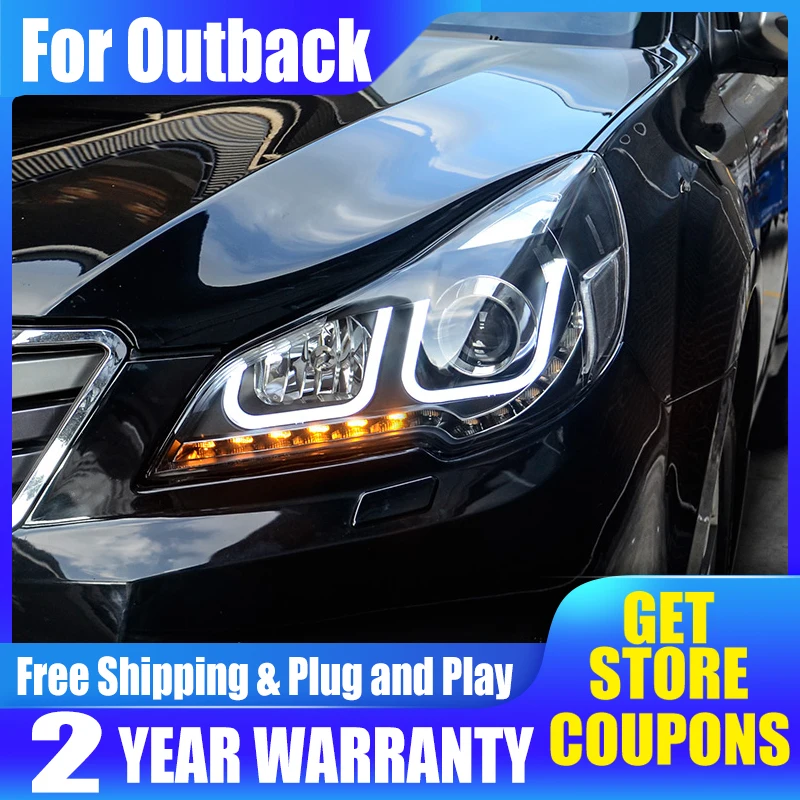 

Head Lamps For Subaru Legacy Headlights 2010-2016 Outback LED Day Running Light LED Dynamic Turn Signal Light Auto Accessories