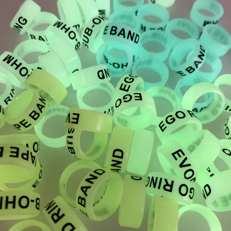 Imagem -03 - Bandas de Pesca Fluorescentes Anel Antiderrapante do Silicone Haste em Forma de o Anel de Parada 13 Mm22 mm