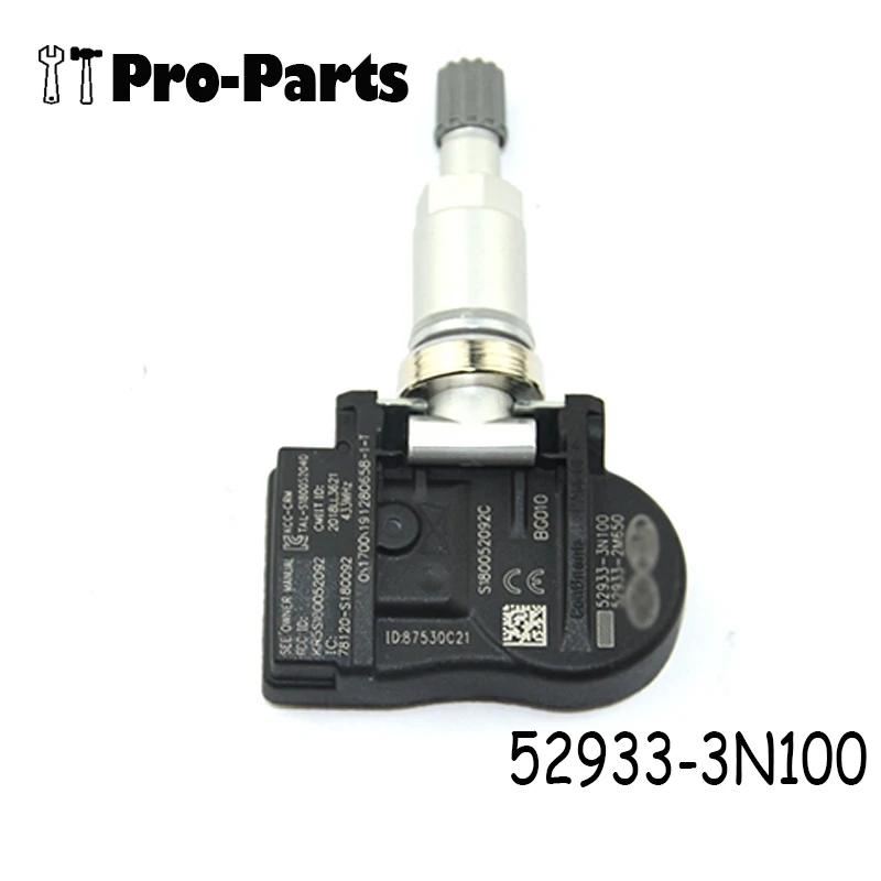 1PCS 52933-3N100 New Tire Pressure Sensors TPMS  For Hyundai Accent Kia Sorento 433MHz 52933-2M650