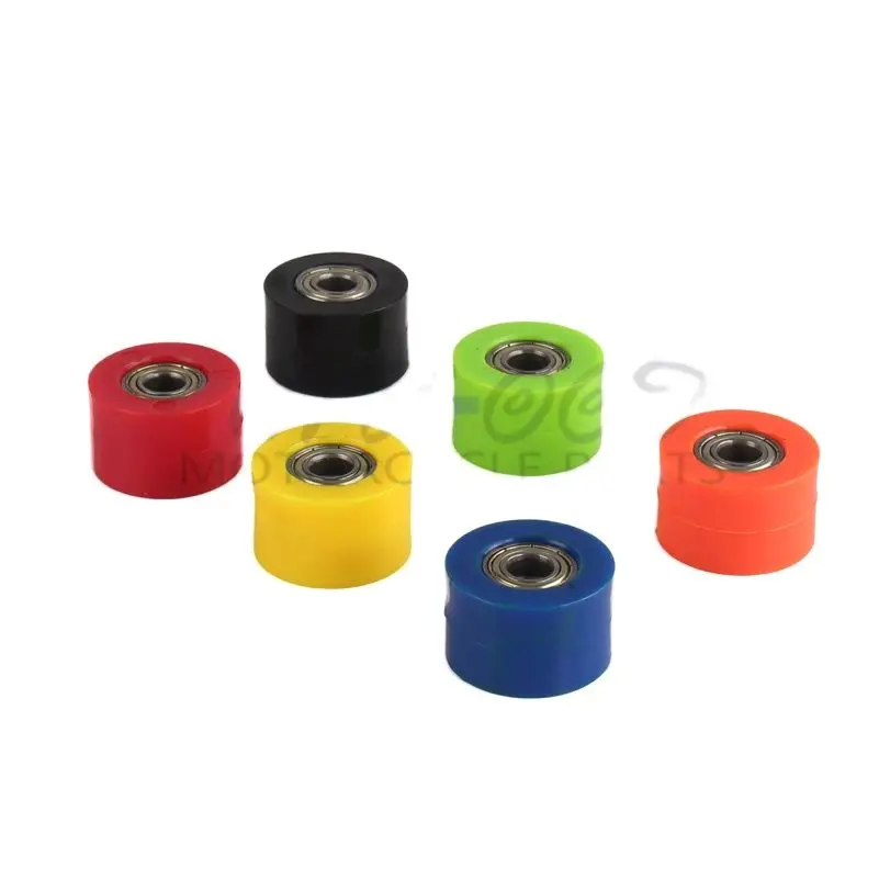 8mm 4 colors Drive Chain Pulley Roller Slider Tensioner Wheel Guide For Street Bike Motorcycle ATV Guide Pulley