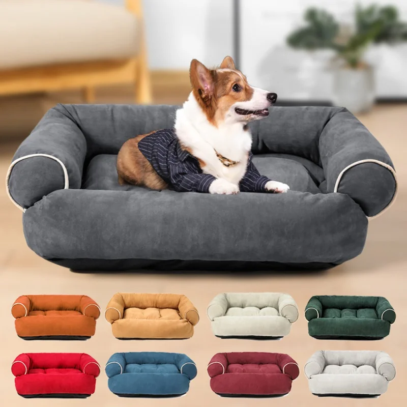 Warming Dog Sofa Beds for Small Medium Large Dogs Cats Washable Comfort Dog Sleeping Couch Pad House Nest Cave