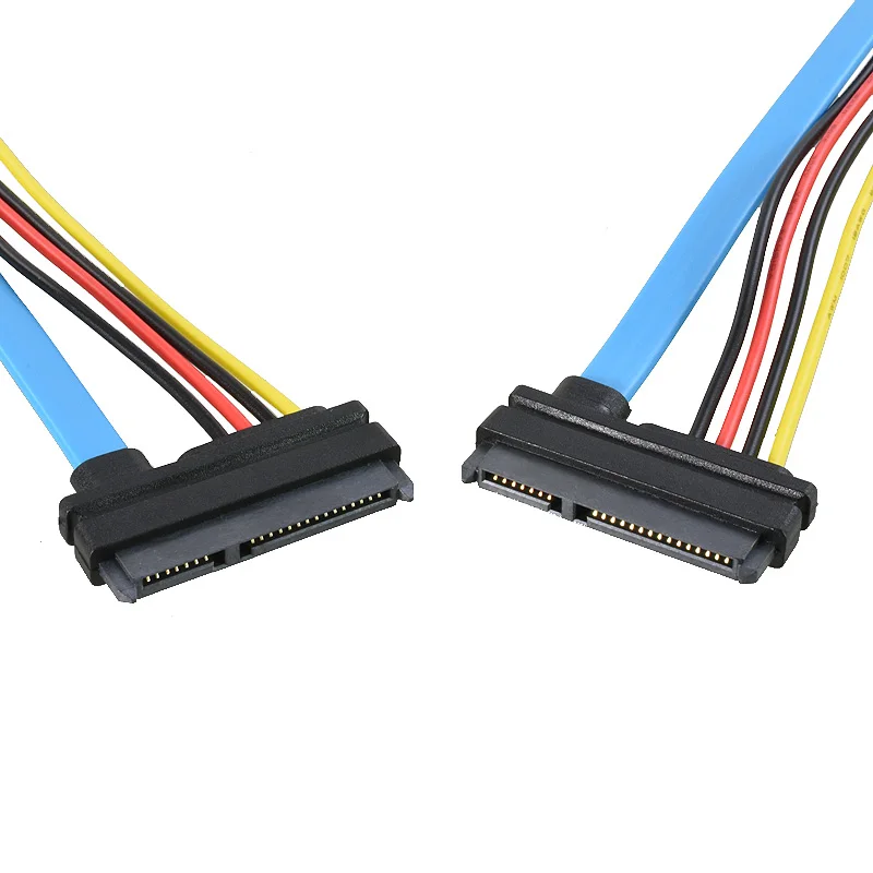 22Pin SATA femmina a 7 + 15 Pin femmina seriale cavo di prolunga SATA cavo di prolunga combinato di alimentazione dati 15cm