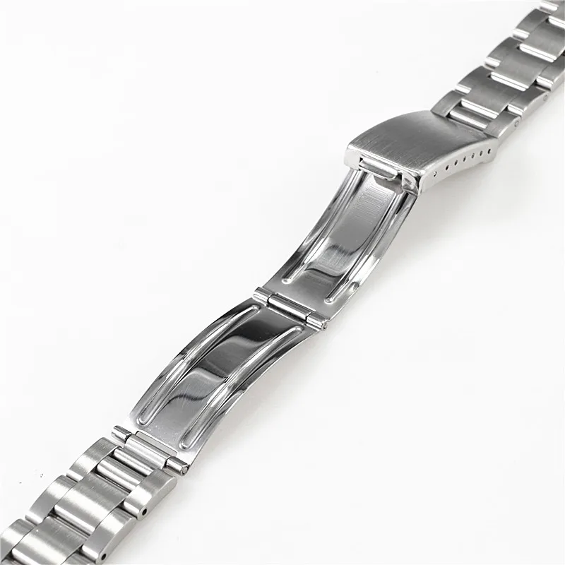 19mm 20mm Stainless Steel Oyster Band For Seiko Sxns80 Snxs79 Seiko 5 Snxs79k Snxs77k Snxs73 Casio Watch Strap Bracelet Belt