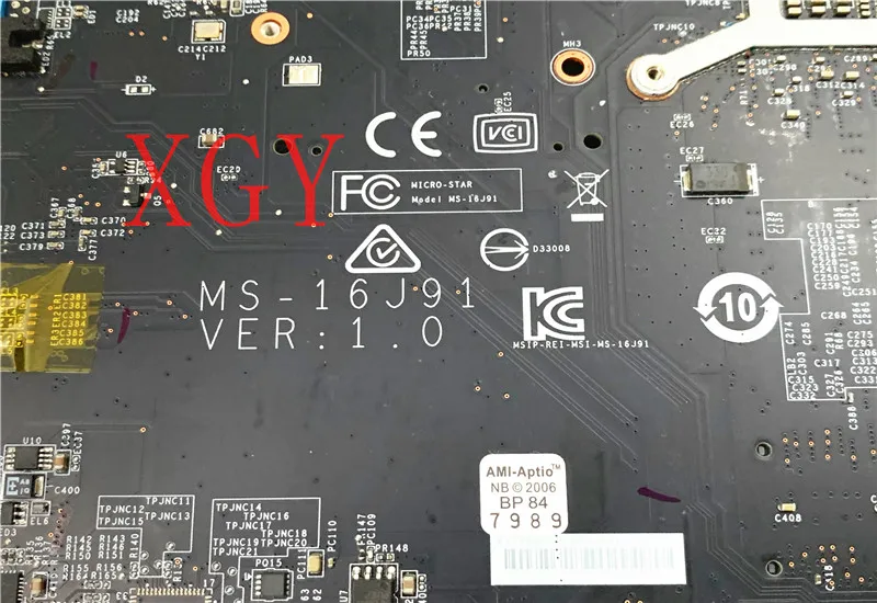 Placa base Original para ordenador portátil MSI GE62VR, GP62VR, GP72VR, GL72VR, GE72VR, MS-16J91, MS-17991, i5-7300HQ, GTX1050, 100% de prueba