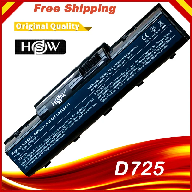 Laptop Battery for EMACHINE  E525  E627 E725 D525  D725 D620 G620 G627 Aspire 4732z  5517 5332 AS09A31 AS09A51 AS09A71 AS09A73