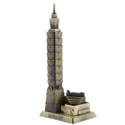 Taipei 101 Tower Building Architecture Figurine Statue Model of Taiwan Desktop Ornament Travel Souvenir Gift