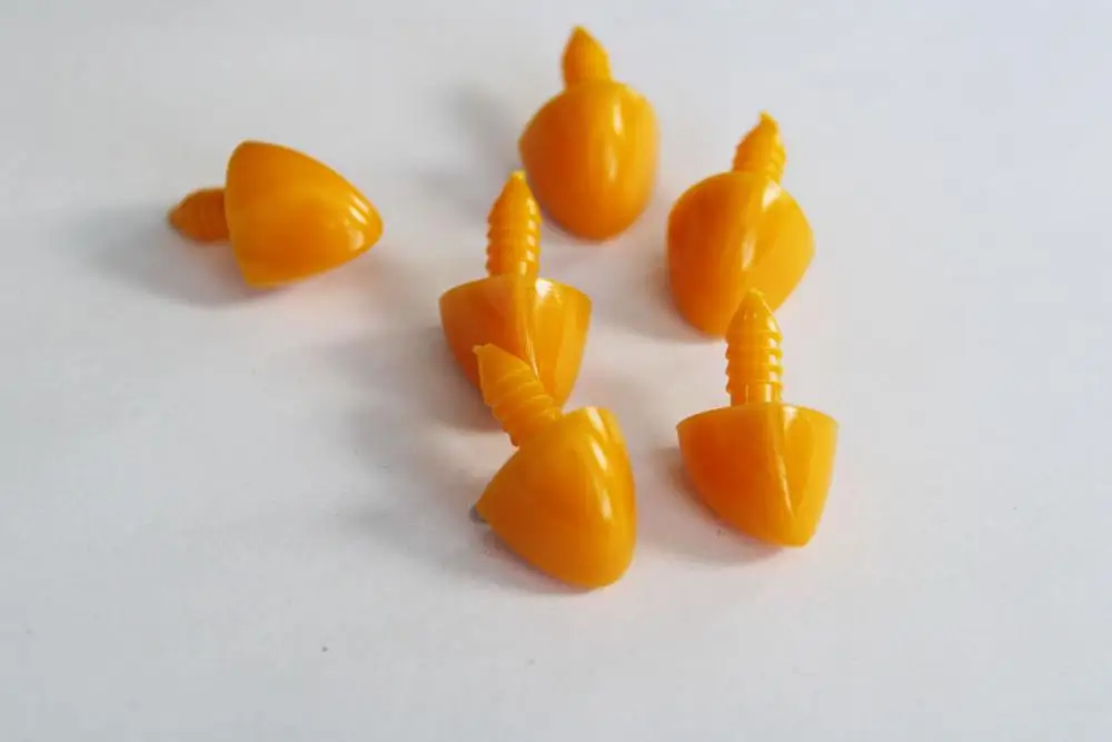 

20pcs/lot 17x28mm orange animal toy mouth with soft washer for diy plsuh doll