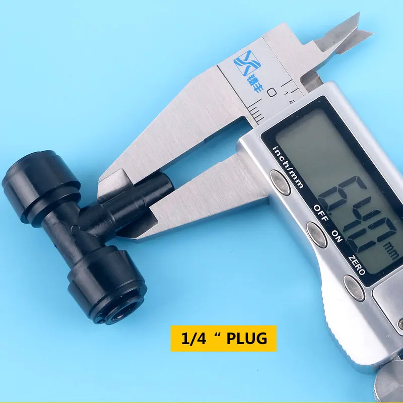 1/4 ''peクイックコネクト1/4 '中間ボルト黒ティー管雨林スプレーミストノズルシステムカップリングアダプタ水フィルター