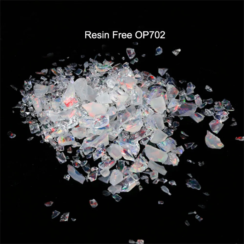 20 Grams Resin Free Glass Compatible Galaxy Crushed Opal Bear 900 Celsius Degree High Temperature Synthetic Opal Chips