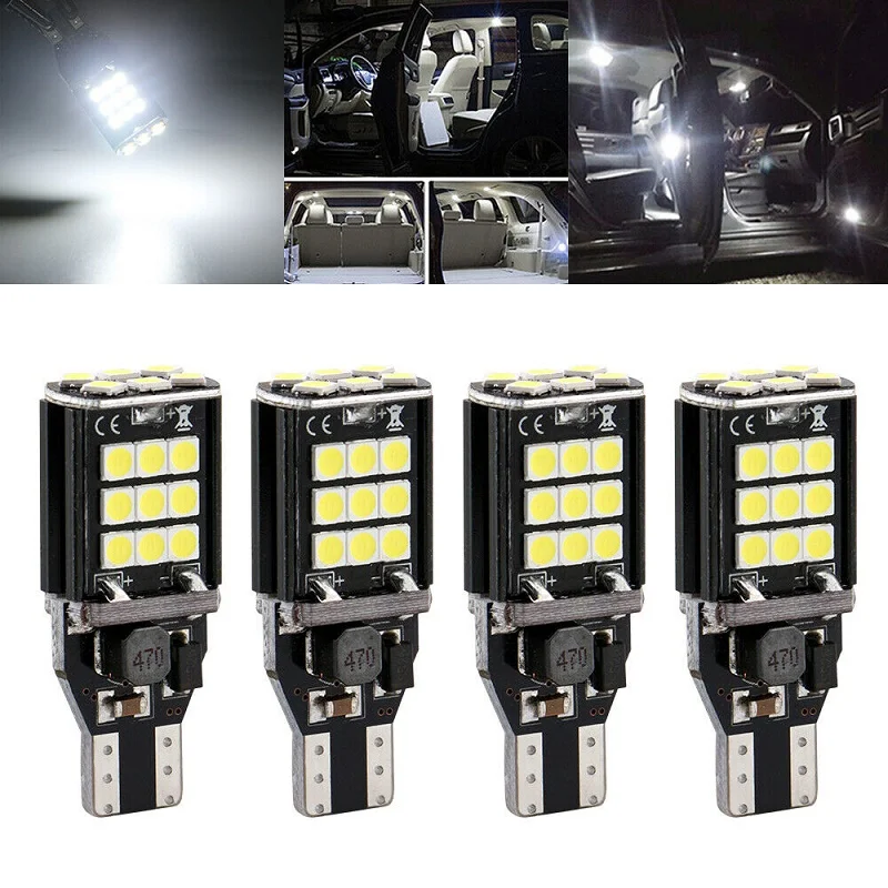 

10Pcs T15 T20 LED Bulbs 3030 24 Smd Led CanBus No Error Led Lamp For 24SMD Turn Signal PY21W Automotive LED Lights Brake Lights