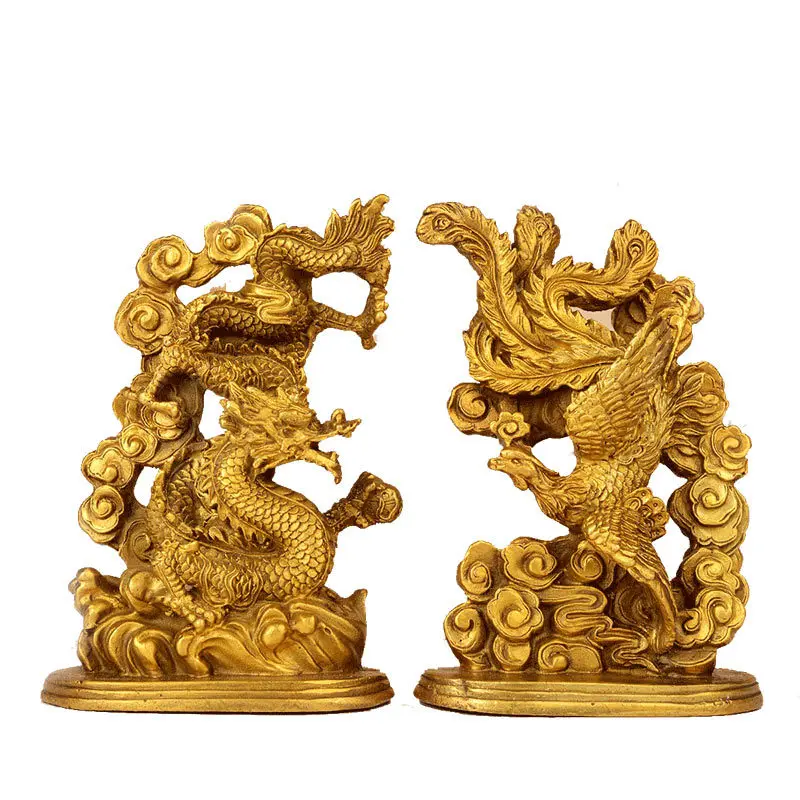 Chinese Dragon and Phoenix Silicone Candle Mold for DIY Handmade Aromatherapy Candle Plaster Ornaments Soap Mould Handicrafts