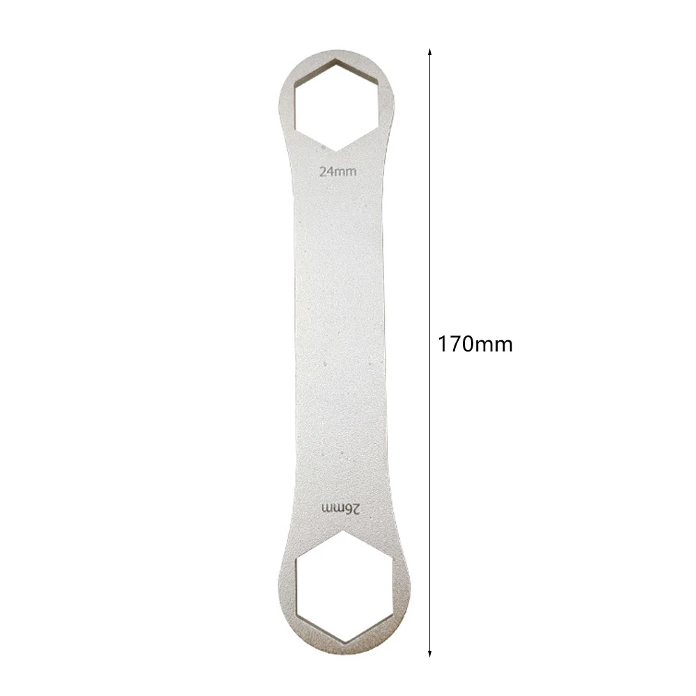 Stainless Steel Bike Front Fork Cap Spanner 24/26mm 27/28mm 30/32mm XCR/RST/XCM Bicycle Front Fork Repair Wrench Removal Tool