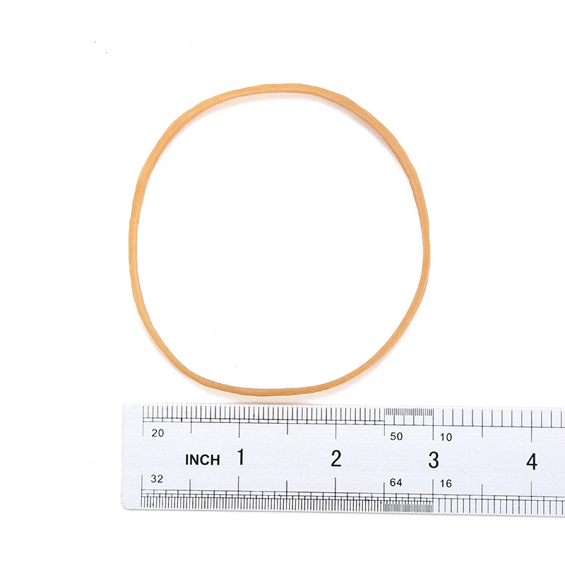 New Rubber Band Yellow 70 x 5 mm Elastic Rubber Bands Stretch Bracelet Home Kitchen Accessories
