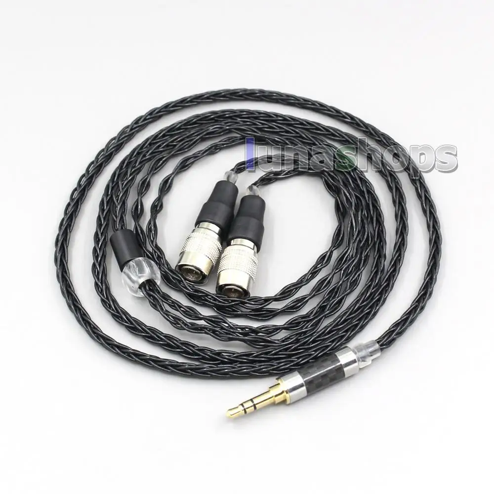 LN006449 2.5mm 3.5mm XLR Balanced 8 Core OCC Silver Mixed Headphone Cable For Mr Speakers Ether Alpha Dog Prime