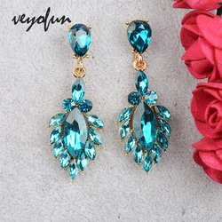 Veyofun Elegant Small Crystal Drop Earrings Cute Dangle Earrings Jewelry for Women Gift Wholesale