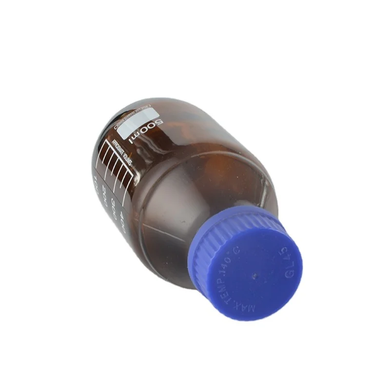 Laboratory High-quality 50ml 100ml 250ml 500ml 1000ml Glass Reagent Bottle Brown Screw Glass Reagent Bottle