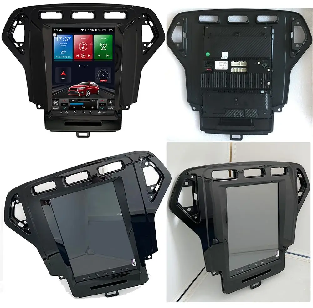 For Ford Mondeo 2007-2010 Android 14 9.7 Inch Vertical Screen Tesla Style Car GPS Multimedia Radio Head Unit Navigation Carplay