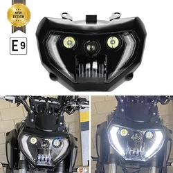 MT09 MT07 Headlight Waterproof Motorcycle Headlight DRL LED Headlamp Assembly For MT 07 MT-07 2018 2019 MT 09 MT-09 2014-2016