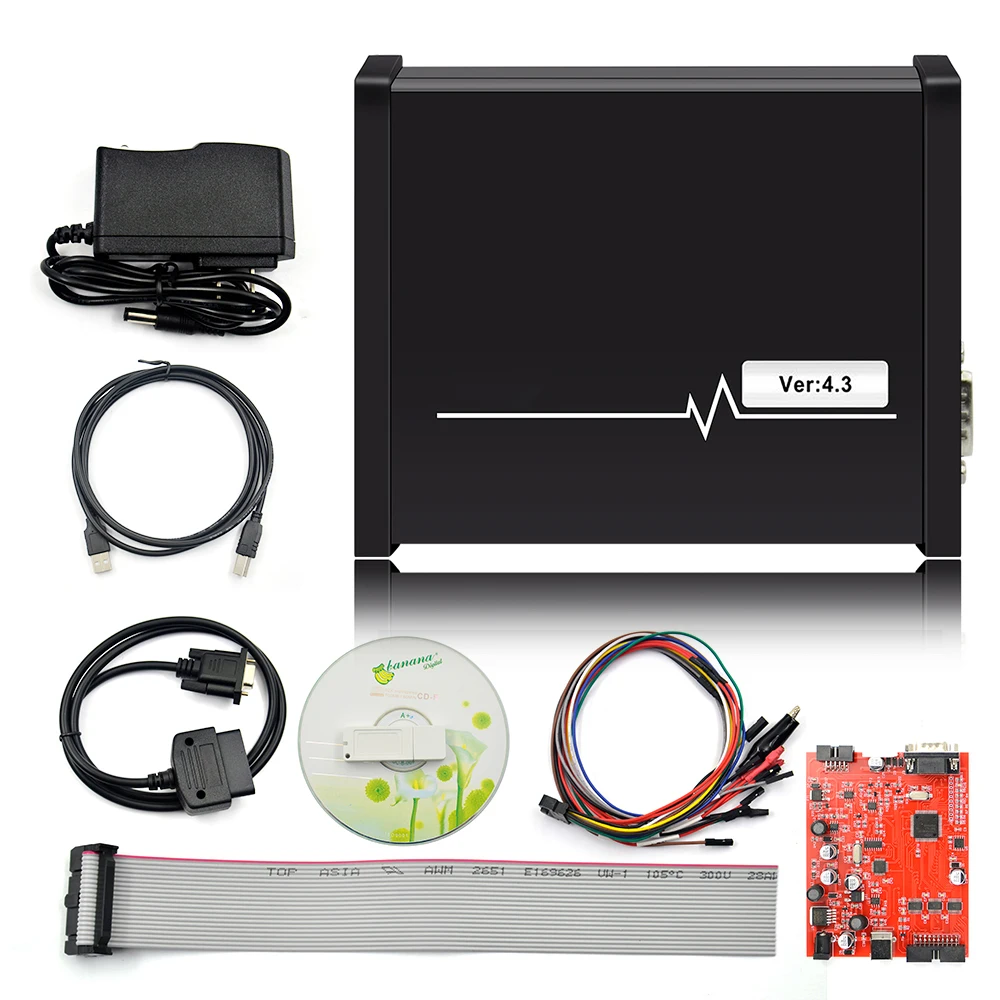 Newly Black PIASINI v4.3 4.1 MASTER Full Version ECU Programmer Serial Suite(JTAG-BDM- K-line-L-line-RS232- CAN-BUS )