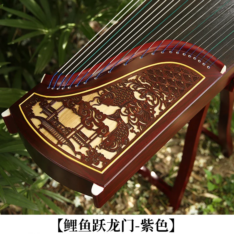 Professional Guzheng Chinese 21 Stings Zither Lankao Solid Wood Paulownia Cither Musical Instrument With Accessories