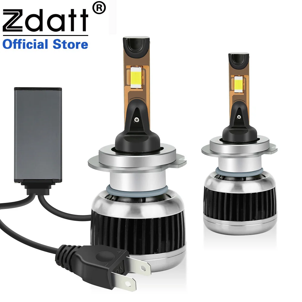 

Zdatt led H7 H4 H8 H9 H11 9005 HB3 9006 HB4 светодиодные лампы для автомобильных фар 9012 лм 100 Вт 6000K 12 В CSP Противотуманные фары Canbus Автомобильная фара led лампы для авто