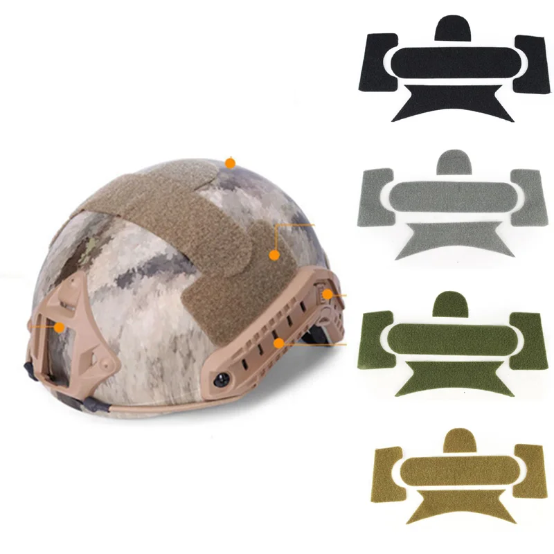 Tactical Helmet DIY Magic Sticker Helmet Tape Cover for MH Fast CS Field Helmet Accessories