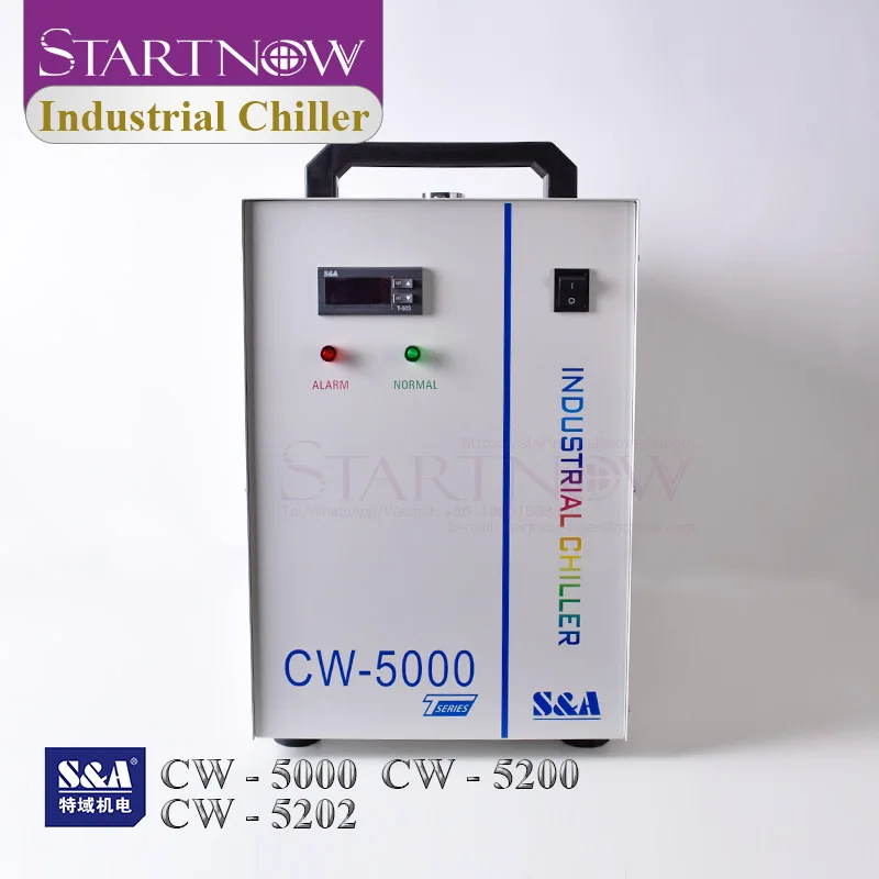 S&A Industrial Water Chiller CW-5200AG CW-5000AH For CNC Spindle 80W 150W CO2 Laser Machine Laser Tube Cooling CW5202TG CW5000TH