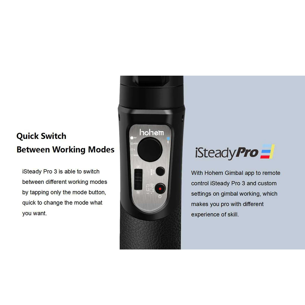 Hohem iSteady Pro 3 3-Axis Handheld Gimbal Stabilizzatore per Action Camera GoPro Hero DJI OSMO Action Insta360 di Un R Sony RX0 YI