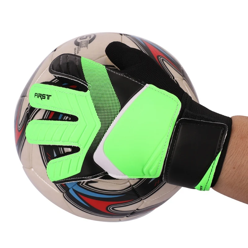 

D-B Soccer Football Goalkeeper Gloves Full Finger Goalie Gloves Boys Girls Anti Slip Wrist Wrap Football Fitness Gym Sportswear