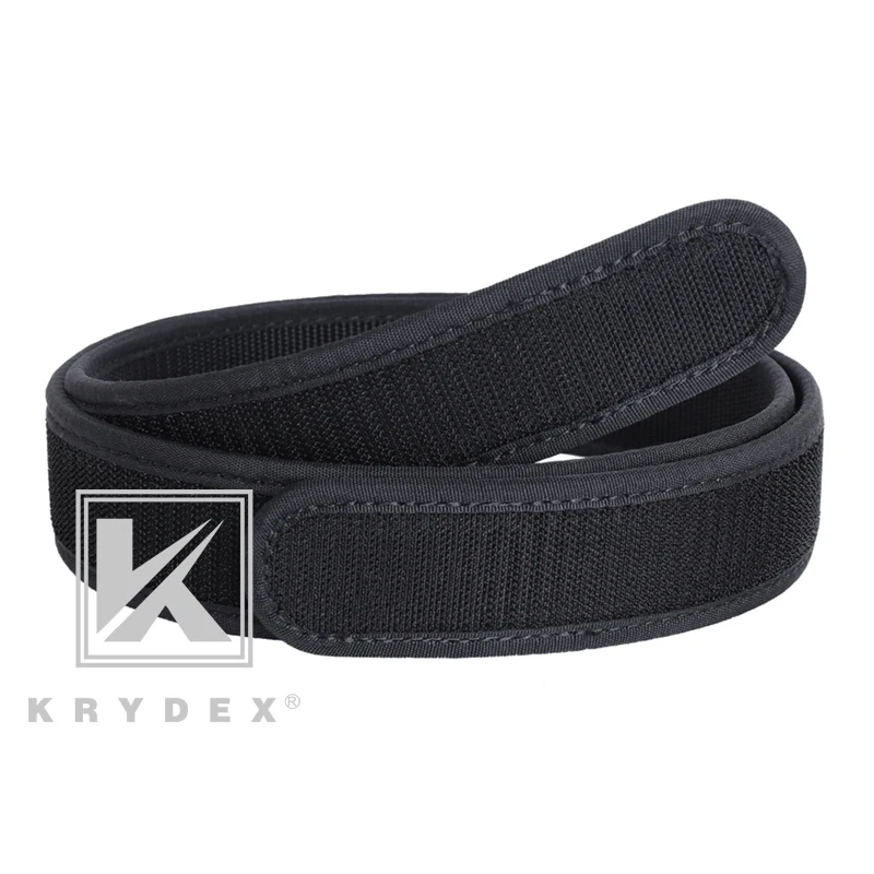 KRYDEX 1.5 "bez zapięcia hak wewnętrzny pas Loopback Hook Tactics polowanie strzelanie Nylon Liner wewnętrzne akcesoria do paska BK S-XXL