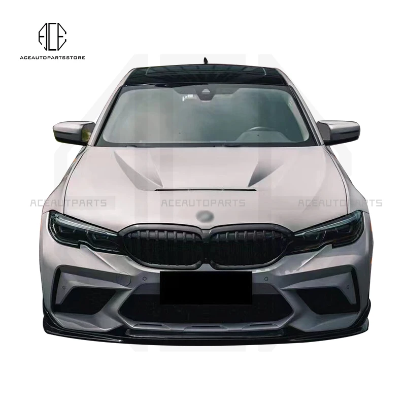 

For BMW 3 Series G20 G28 2021 strong iron M Style Iron material Front Engine Cover Car Accessories