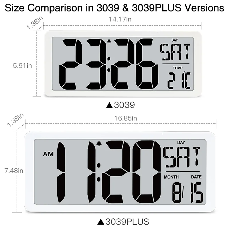TXL Large Digital Jumbo wall clock modern design home vintage wall clock digital smart Arabic Numerals Night Light wall clock