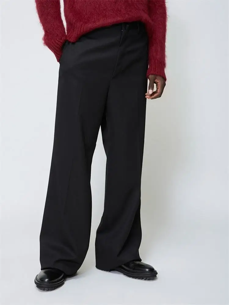 Men's new hair stylist style fashion trend personality loose large size comfortable casual pants simple versatile pants