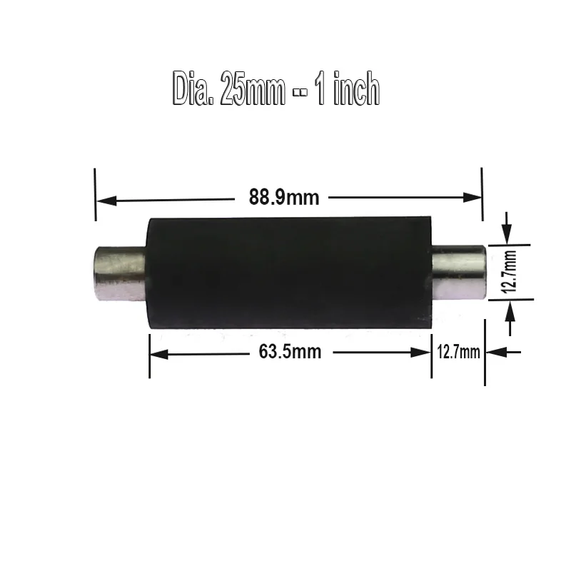 1 Stuk Dia. 1/2 " - 2" Kleine Rubberen Rol Met As Kinfe Slijpcontactwiel