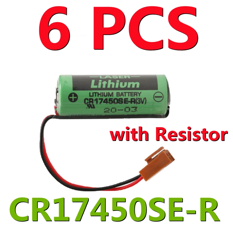 

3V 2500mAh CR17450SE-R A98L-0031-0012 Li-ion lithium Battery A98L-0031-0012 A02B-0200 CR17450 With Resistor For Fanuc